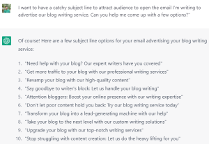 Crafting Email Subject Lines